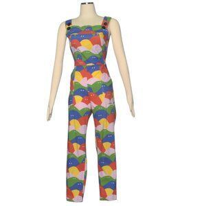 Nooworks Jordan Jumper Rainbow Lumps Lightweight Overalls Sleeveless Jumpsuit XS